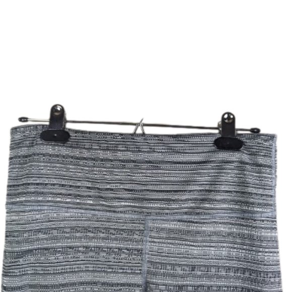 Athleta 7/8 Leggings Striped With Pockets Black and Gray Size M - Picture 4 of 10